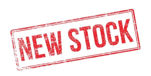 Nuevo sello de goma roja Stock en blanco — Vector de stock