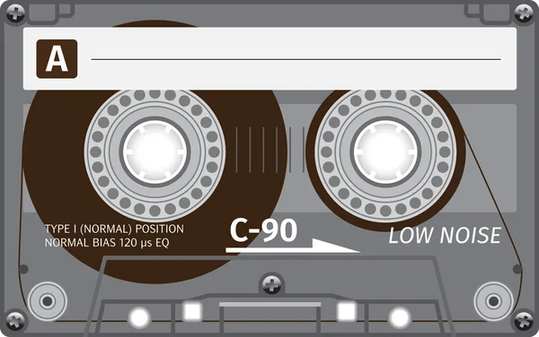 Ruban de cassette vintage — Image vectorielle