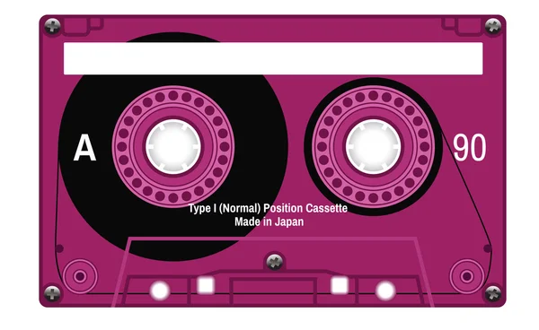 ビンテージ カセット テープ — ストックベクタ
