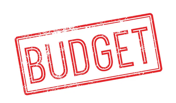 Beyaz bütçe kırmızı lastik damgası
