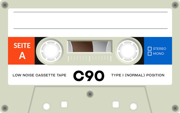 Vintage audio cassette tape