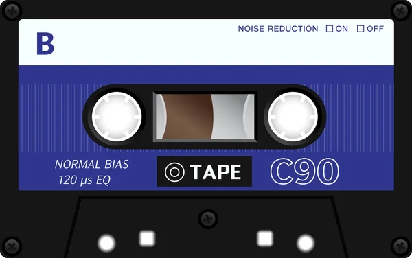 Cassette audio vintage — Image vectorielle