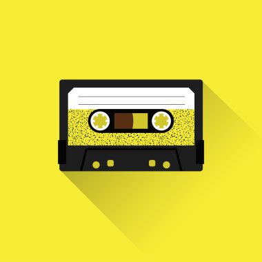 Kaset simgesi düz stil