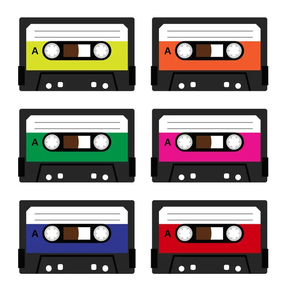 Cassettes vintage — Image vectorielle