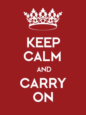 Sakin olun ve Posterde Taşıyın