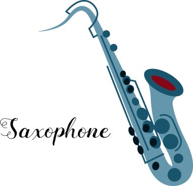 Saxophone musical instrument clipart