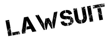 Dava siyah lastik damgası beyaz