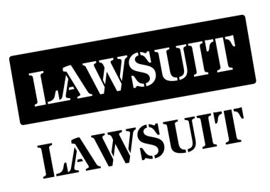 Dava siyah lastik damgası beyaz