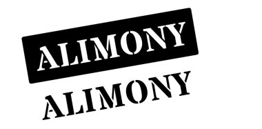 Beyaz üzerine nafaka siyah lastik damgası