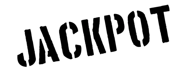 stock vector Jackpot black rubber stamp on white