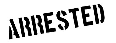 Beyaz üzerine siyah lastik damgası tutuklandı