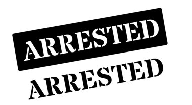 Beyaz üzerine siyah lastik damgası tutuklandı