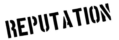 Siyah itibar damga beyaz