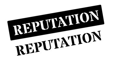 Siyah itibar damga beyaz