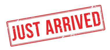 Beyaz sadece gelen kırmızı lastik damgası