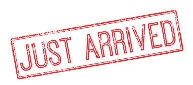 Beyaz sadece gelen kırmızı lastik damgası