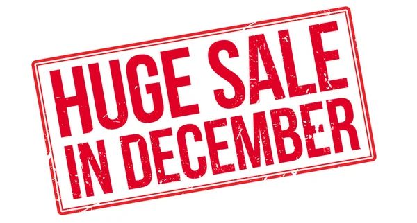 Enorme venta en diciembre — Vector de stock