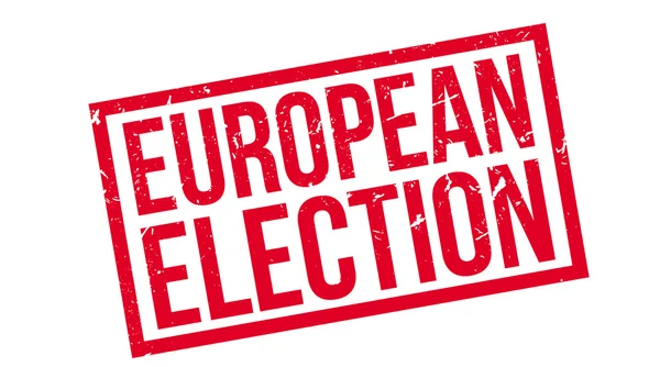 Timbro di gomma delle elezioni europee — Vettoriale Stock