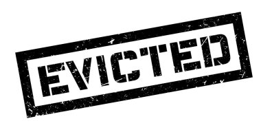 Evicted rubber stamp clipart