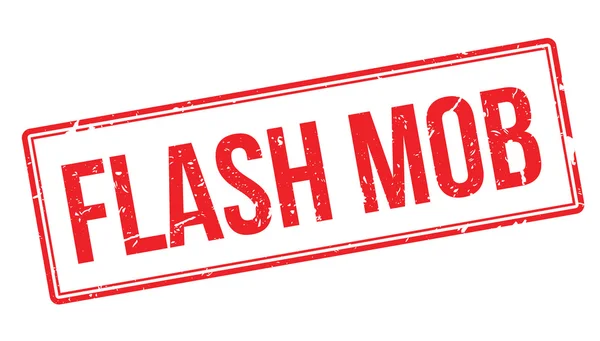 Flash mob sello de goma — Vector de stock