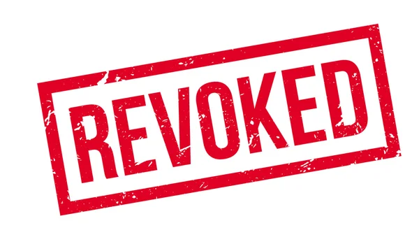 Revoked rubber stamp — Stock Vector