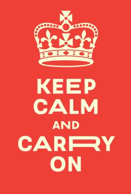 Sakin olun ve Posterde Taşıyın