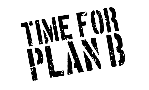 Zeit für Plan B — Stockvektor