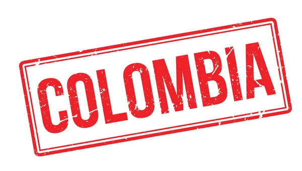 COLOMBIA Timbro di gomma — Vettoriale Stock