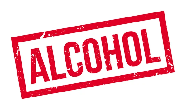 Alkohol Gumibélyegző — Stock Vector