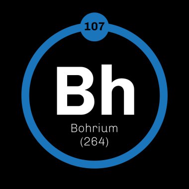 Bohrium kimyasal element. 