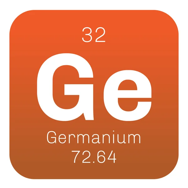 Élément chimique du germanium. — Image vectorielle
