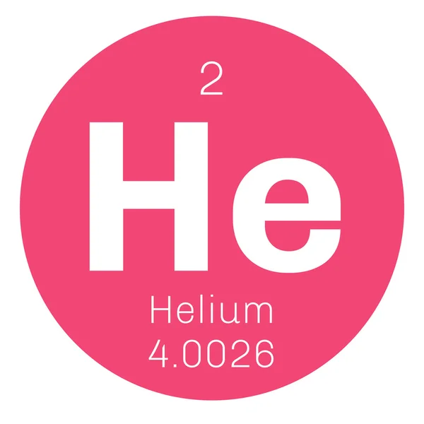 Unsur kimia helium - Stok Vektor