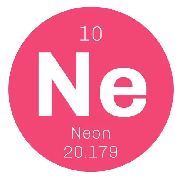 Neonowy element chemiczny — Wektor stockowy