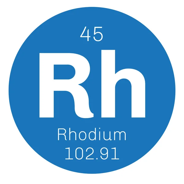 Rhodium grundämne — Stock vektor