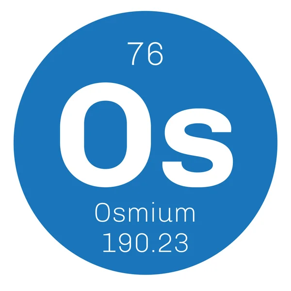 Osmiumchemisches Element. — Stockvektor