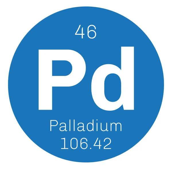 Palladiumchemisches Element. — Stockvektor