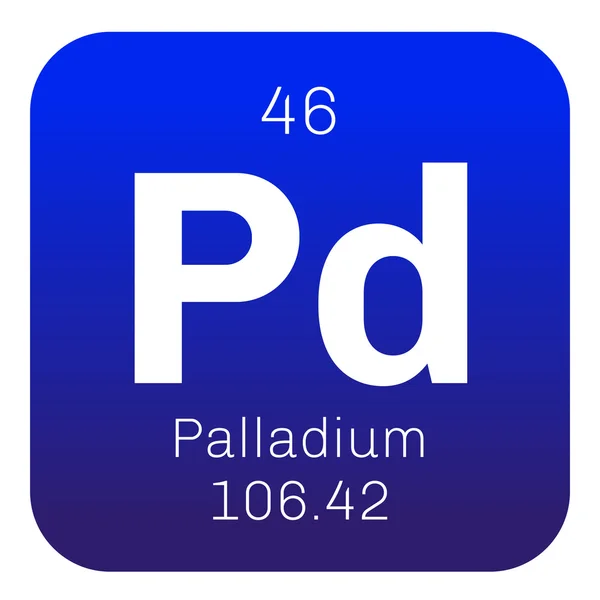 Palladiumchemisches Element. — Stockvektor