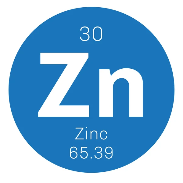 Zinkchemisch element. — Stockvector