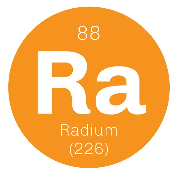 Le radium est un élément chimique . — Image vectorielle