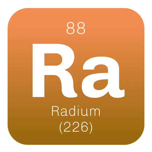 Radium jest pierwiastek chemiczny. — Wektor stockowy
