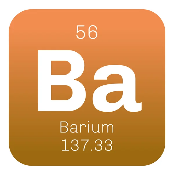 Baryum kimyasal element. — Stok Vektör