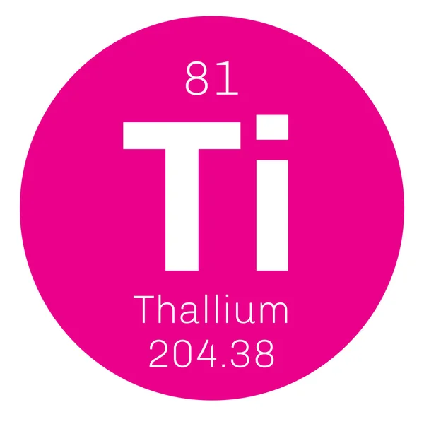 Thallium scheikundig element. — Stockvector