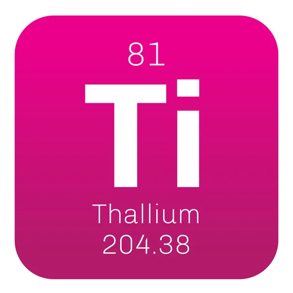 Thallium scheikundig element. — Stockvector