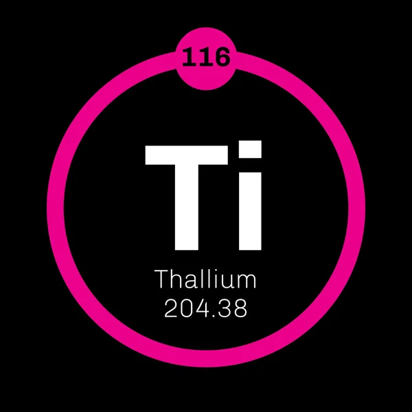Thallium scheikundig element. — Stockvector