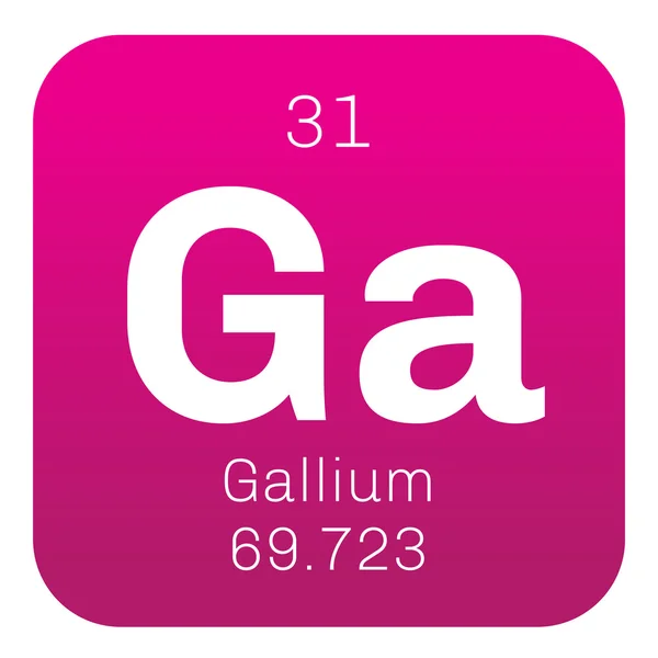 Chemisches Element Gallium. — Stockvektor