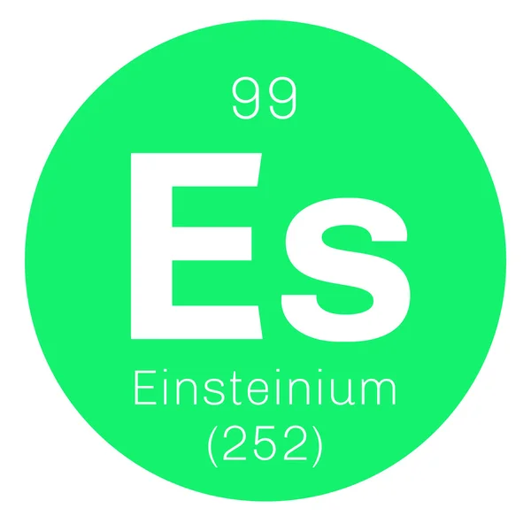 Химический элемент Эйнштейния — стоковый вектор