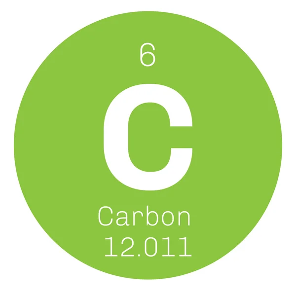 Koolstof chemisch element — Stockvector
