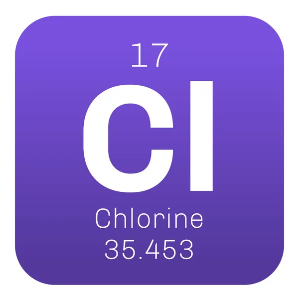 Chlorchemisches Element — Stockvektor