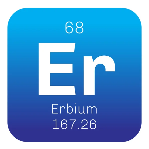 Erbiumchemisches Element — Stockvektor