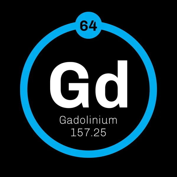 Gadolinium-chemisches Element — Stockvektor